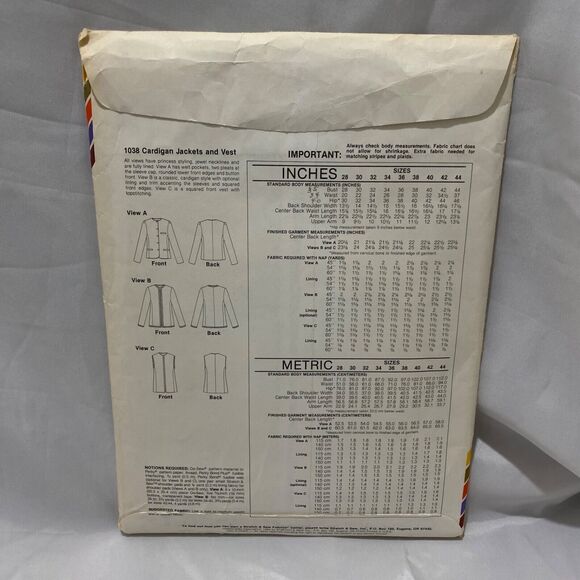 1982 Stretch and Sew Cardigan Jackets And Vests Design Patterns by Ann Person - Picture 5 of 9